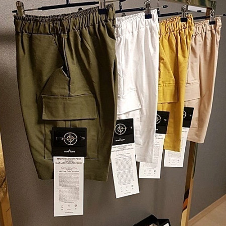 스톤아일*드 와펜 린넨 반바지