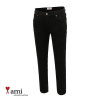 AMI 엠보 블랙 스판 슬림일자 팬츠