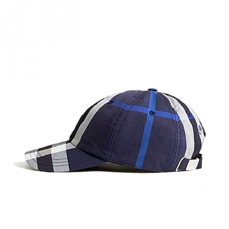 BURBERRY 체크 코튼 블렌드 베이스 볼캡