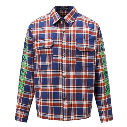 Chrome hearts 워크독 플레드 체크셔츠