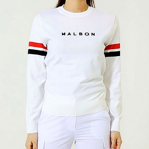 MALBON 베이직 버킷 데니 스웨터