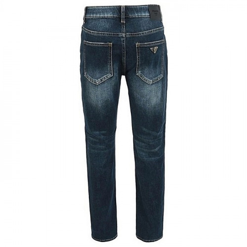 PRADA 진청 히든밴딩 슬림 일자팬츠