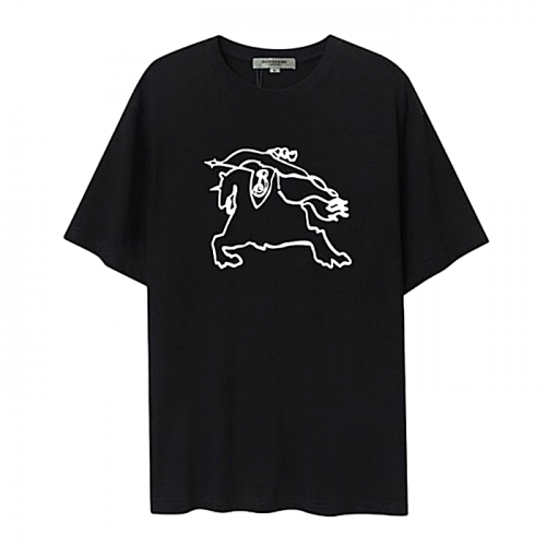 BURBERRY 심플 기사 나염 반팔티셔츠