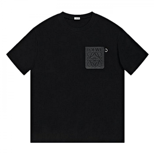 LOEWE 아나그램 레더 포켓 티셔츠