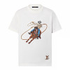 LOUIS VUITTON Graphic Embroidered Cotton 티셔츠