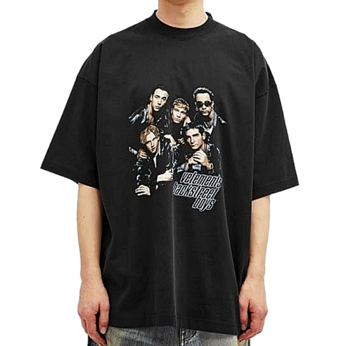 BALENCIAGA 백 스트리트 보이즈 오버핏 티셔츠