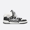 DIOR Dior First 하이탑 스니커즈 - 블랙 & 화이트 & 투 톤 슈레이스