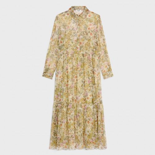 CELINE 롱 셔츠 드레스