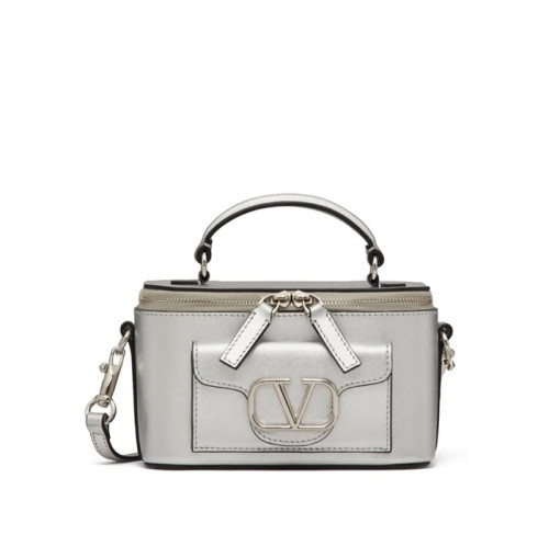 VALENTINO GARAVANI  로코 메탈릭 카프스킨 미니 숄더백