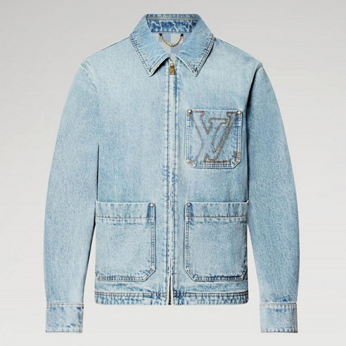 LOUIS VUITTON 모노 라인드 데님자켓