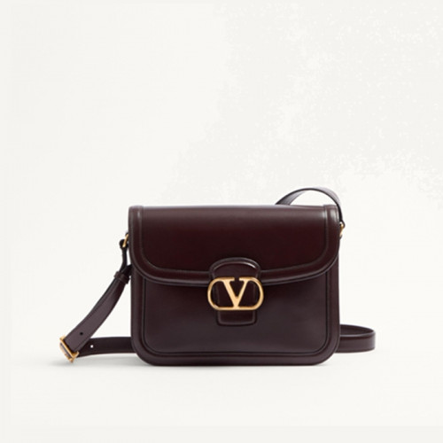 발렌티노 가라바니 여성 9TO5 스무스 송아지 가죽 숄더백 브라운