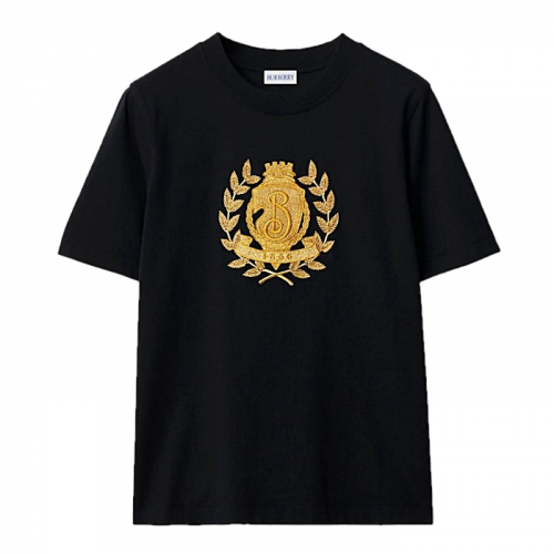 BURBERRY B Crest 자수 티셔츠