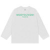 WOOYOUNGMI 글로우 그래픽 백로고 롱슬리브