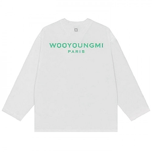 WOOYOUNGMI 글로우 그래픽 백로고 롱슬리브