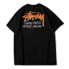 스투시 STUSSY 오렌지 로고 배색 티셔츠