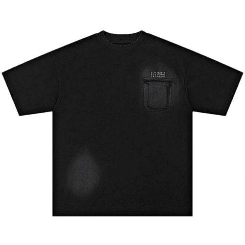 Maison Margiela 빈티지 워싱 레터링 티셔츠