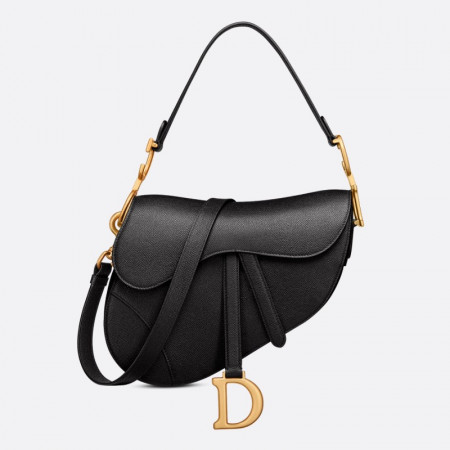 DIOR SADDLE 스트랩 백 - 블랙