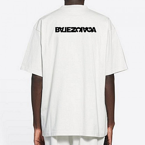 발렌시*가 BALENCIAGA 턴 슬릿 반팔 티셔츠