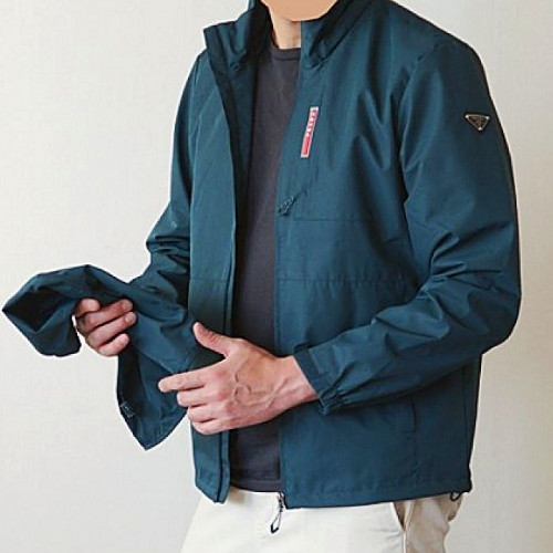 프*다 PRADA 베이직 후드 점퍼