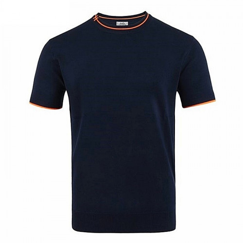 HERMES H 자수 라이닝 라운드 니트