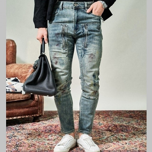 로로피아나 Loro Piana 페인트 청바지