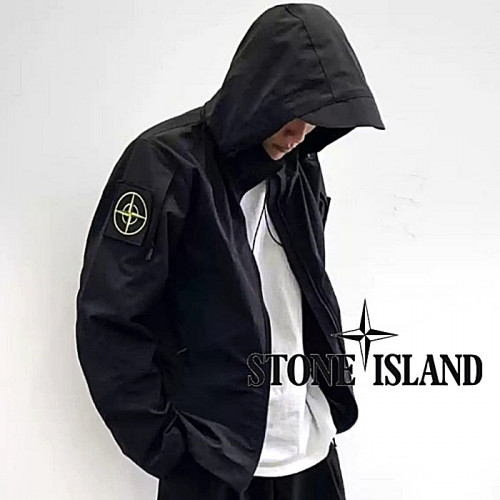 STONE ISLAND 시그니쳐 빅패치 후드 방풍 바람막이