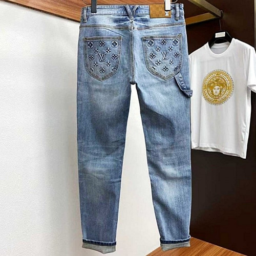 루이*통 LOUIS VUITTON 모노그램 포켓 데님진