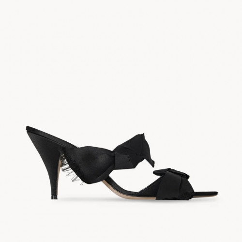 THE ROW Vika Knot 새틴 힐 샌들