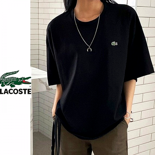 라코스테 LACOSTE 로고 자수 티셔츠