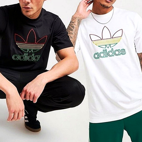 ADIDAS 트랙파이어 자수 반팔 티셔츠