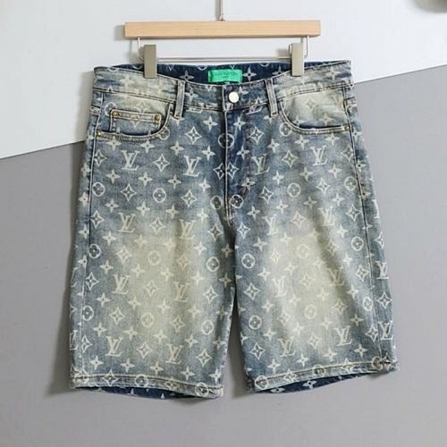 LOUIS VUITTON 레인보우 모노그램 데님 쇼츠