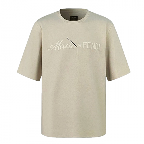 펜디 FENDI 메이드 로고드 티셔츠