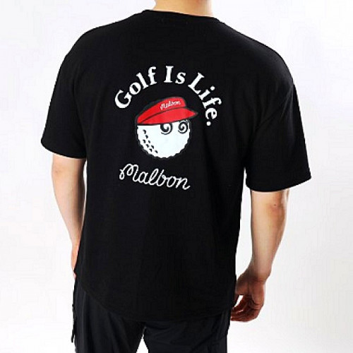 말본 MALBON 루즈 썬캡 반팔티셔츠