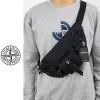 STONE ISLAND 로고 포켓 크로스백