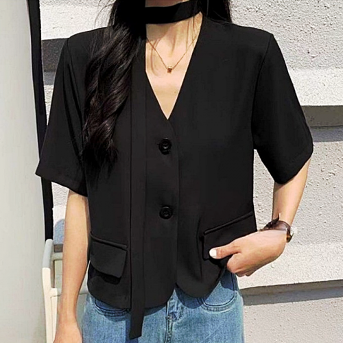 DIOR 끈포인트 브이넥 자켓