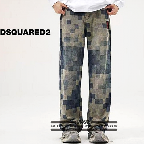 DSQUARED2 5 - 바둑판 체크 모자이크 청바지