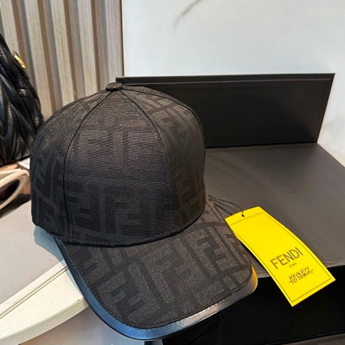 FENDI 모노그램 블랙 볼캡