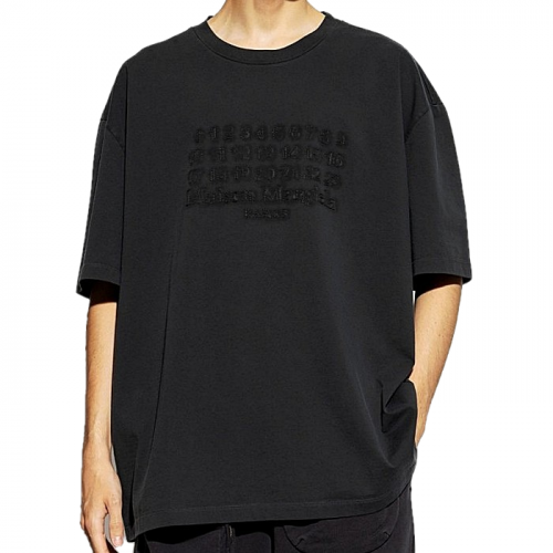 메종마르지*라 Maison Margiela 로고 자수 티셔츠