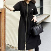 PRADA 풀집업 반팔 하프 드레스