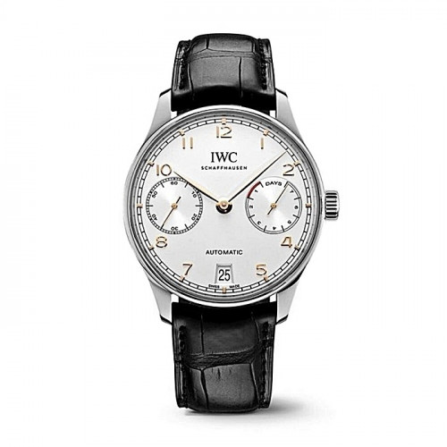 IWC 포르투기저 화이트다이얼 골드침