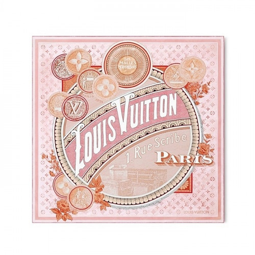 LOUIS VUITTON Wonderful Trunks 실크 스카프