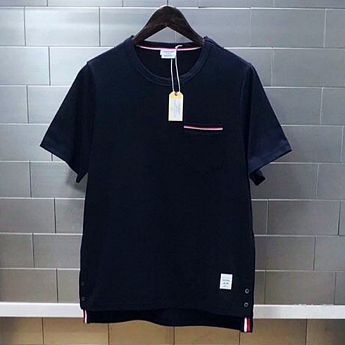 THOMBROWNE 시그니처 코튼포켓 반팔 티셔츠