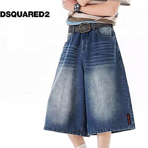 디스퀘*드 DSQUARED2 워시드 청 버뮤다 팬츠
