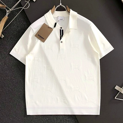 BURBERRY 스티치포인트 엠보로고 카라 쿨니트