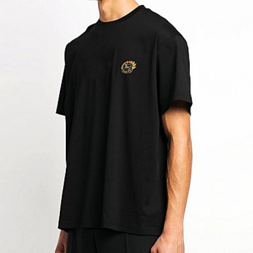 BURBERRY 골드 기마 자수 티셔츠