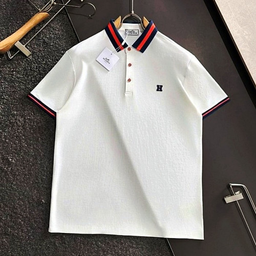 HERMES H로고 스티치포인트 카라티셔츠