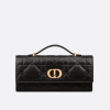 DIOR Miss Caro 탑 핸들 파우치 - 블랙 매크로까나쥬