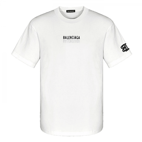 발렌시*가 BALENCIAGA 자수로고 티셔츠