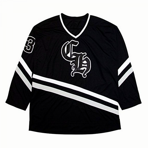 CHROME HEARTS 더블레더패치드 메쉬 롱슬리브