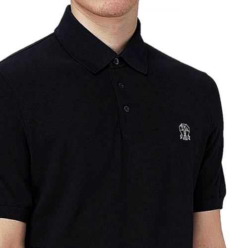 브루넬로 쿠치넬리 BRUNELLO CUCINELLI 로고자수 카라티셔츠